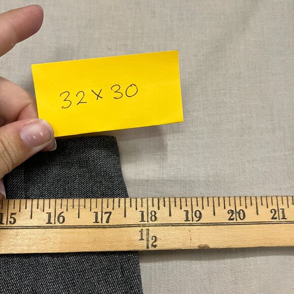 Goodfellow & Co Men's Gray Slim Fit Trousers Tapered Leg Woven Fabric Fly Button - Picture 15 of 15